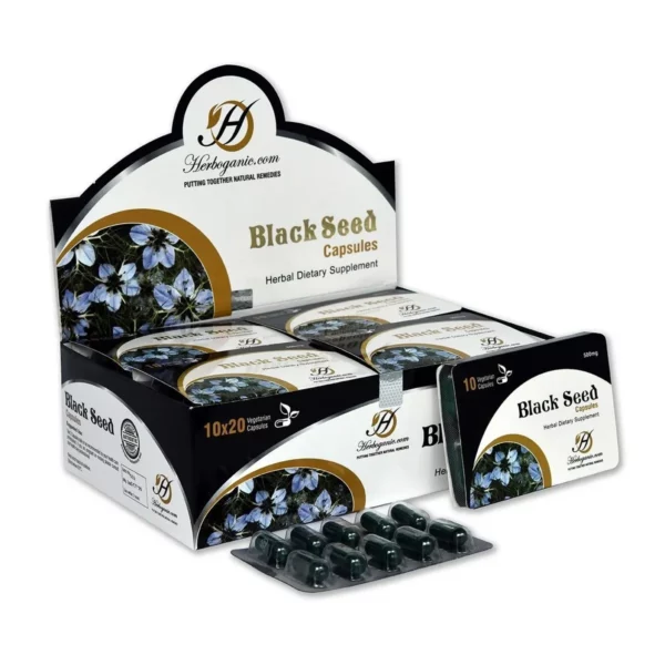 Black Seed Capsules Blister Pack
