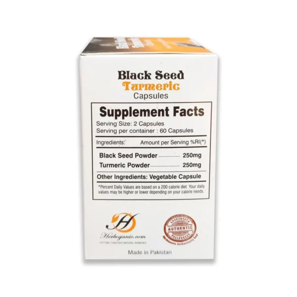 Black Seed & Turmeric Capsules – 60 Pack - Image 2