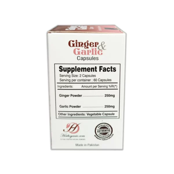 Ginger & Garlic Capsules – 60 Pack - Image 6