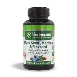 Black Seed, Moringa & Flaxseed Softgel Capsules – 90 Pack