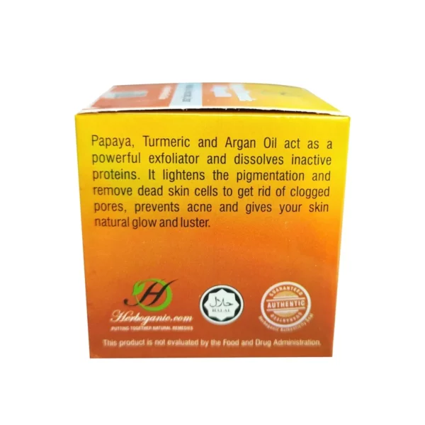 Papaya, Turmeric & Argan Oil Revitalizing & Rehydrating Cream - 50g - Image 4